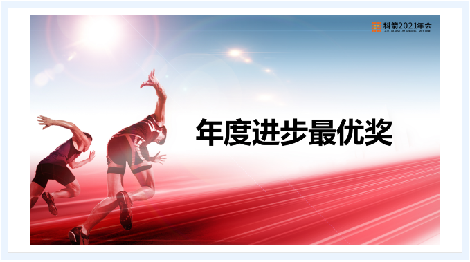 科箭年度进步最优奖